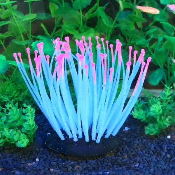 Kunstig Akvarie Vandplanter Silikone Søanemone Fisk Akvarium P