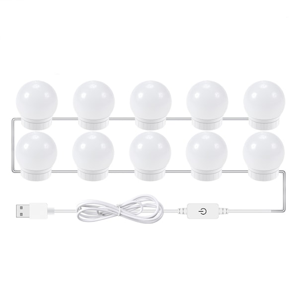 1 kpl LED-peilivalaisinsetti - 10 himmennettävää LED-lamppua - USB-virta