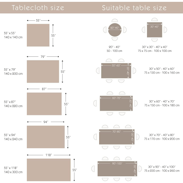 Enkel matbordduk, rektangulär köksduk, randig trädgårdsduk med pompomdekor (140*240cm) blå och vit