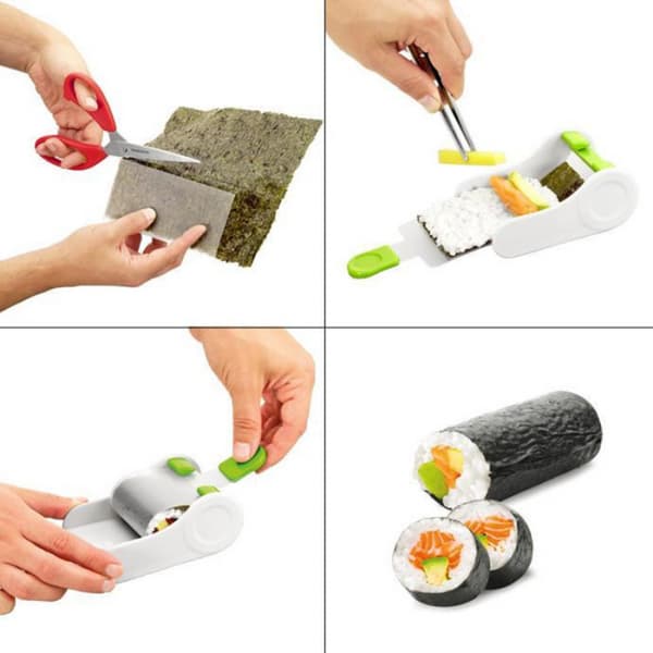 DIY Enkel Risrull Sushi Maker Onigiri Risball Mat Sushi Maker
