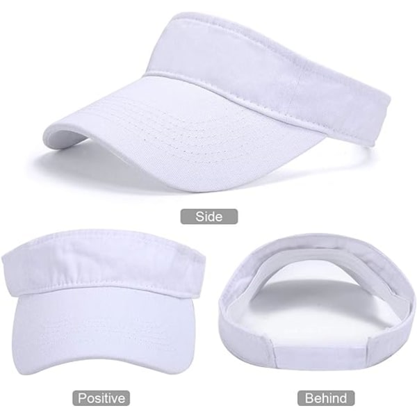 Visor Cap Kvinner - Golf Cap, Visors Sol Cap Justerbar Menn Sport H