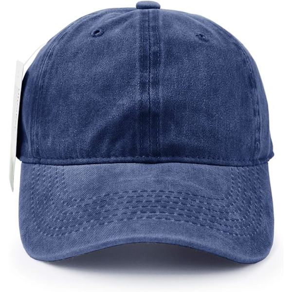Baseball Cap, Vasket Bomuld Sport Justerbar Udendørs Peaked Cap，N