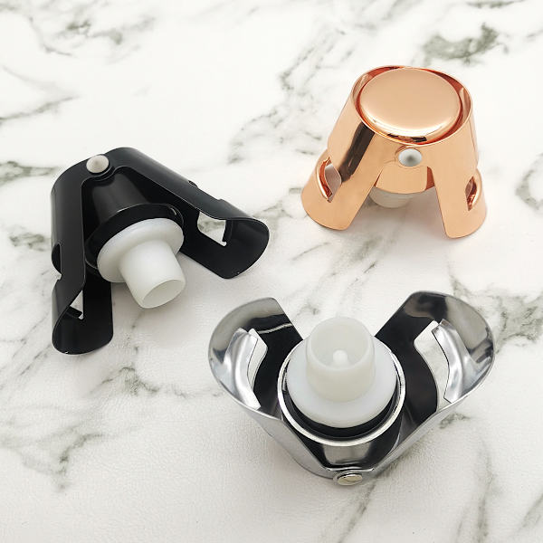 Guld Champagne Stopper, Designet i Frankrig, Mousserende Vinflaske