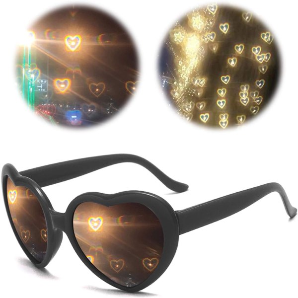 3D-sydänlasit, sydänlasiefekti, erikoistehostelasit, H