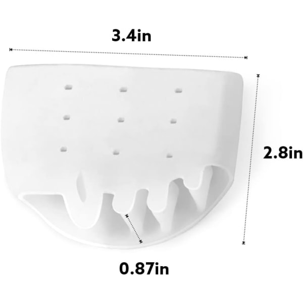 4-pakk gel mellomfotsputer med pustende honeycomb-tåseparator