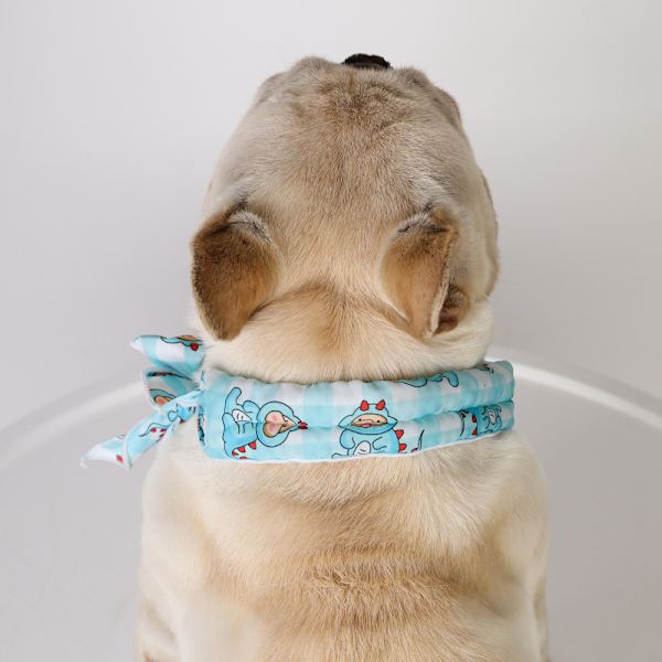 Hund Instant Cooling Bandanas Husdjur Andningsbara Halsdukar Katter Ice Coll