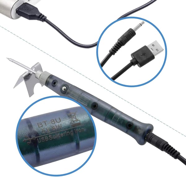 8W 5V Lödkolv USB-driven Mini Professionell Elektronisk Sol