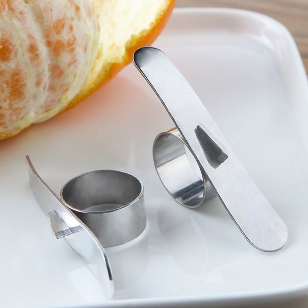 Rustfrit stål Appelsinskræller Remover Slicer Cutter Citron Citrus