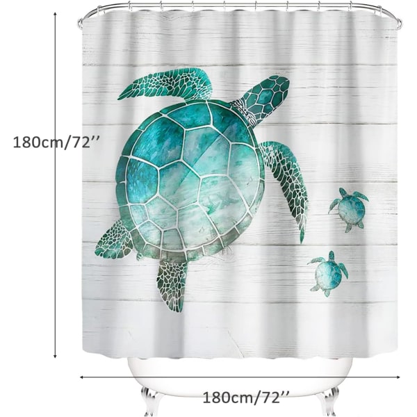 Duschdraperier, tyg duschdraperi foder Ocean duschkabin C