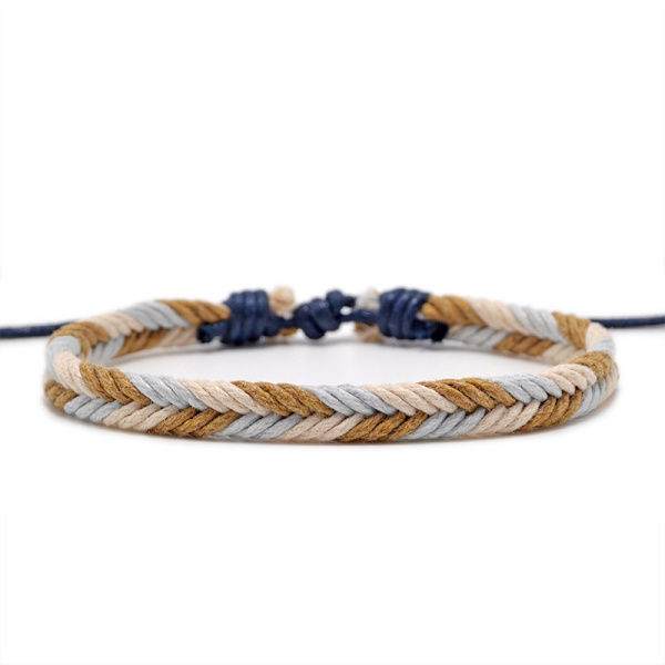 Surf armband för män och kvinnor, handvävd flerfärgad, vatten
