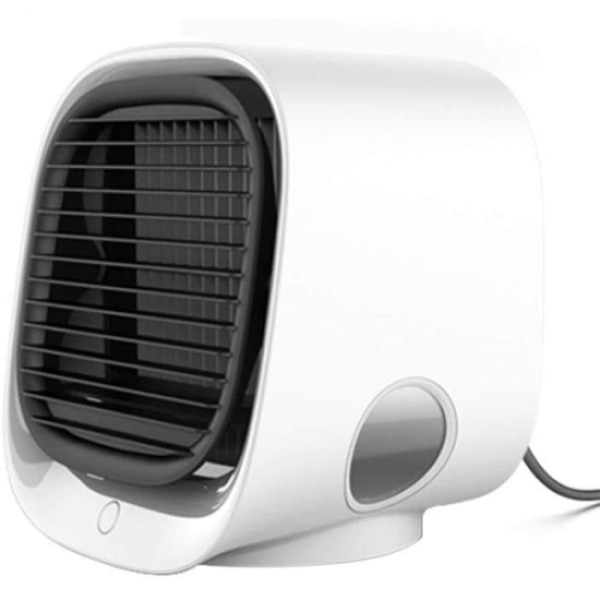 Luftkøler 4-i-1 ventilator/luftrenser med LED Hvid