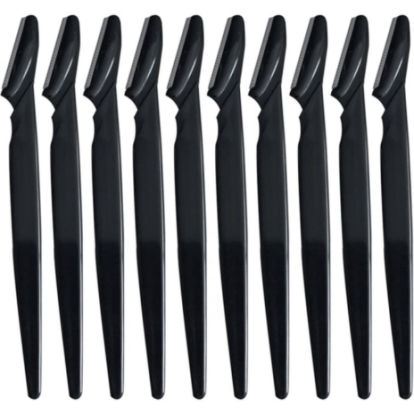 10x Eyebrow Razors - Black Black