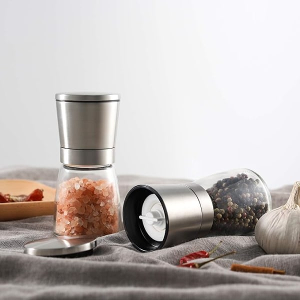 Vevouk Premium Keramisk Salt- og Peberkværn Sæt med Justerbar C