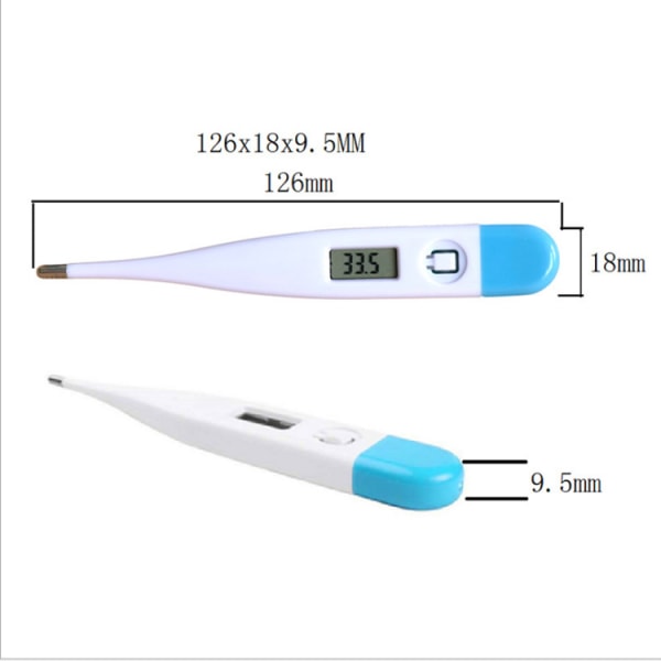 Digital body thermometer for adults, children and babies