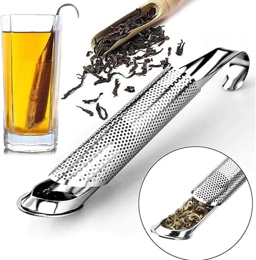 Rustfrit te-diffuser i rustfrit stål, 2 stk. te-infuser 304 rustfrit stål