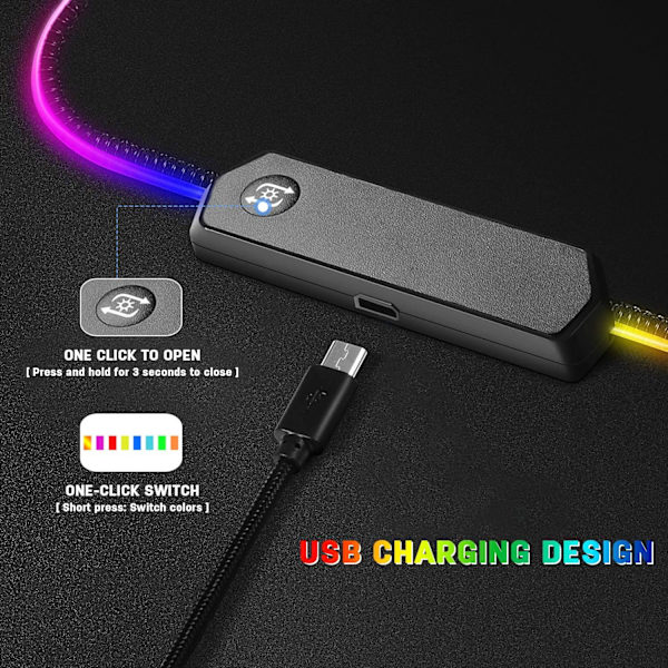 RGB Gaming Musematte Stor 900 x 400 x 4 mm Oversized XXL Spillmatte