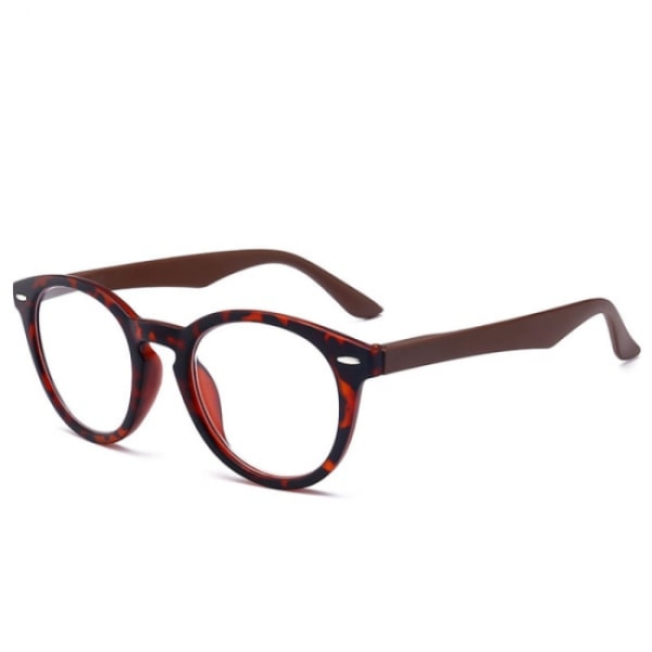Unisex läsglasögon med bekväm båge Brun 4.0
