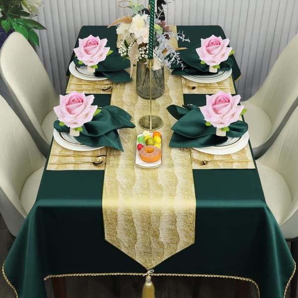 Rosa serviettring 12 stk Blomster Bord Serviettring, til bryllup