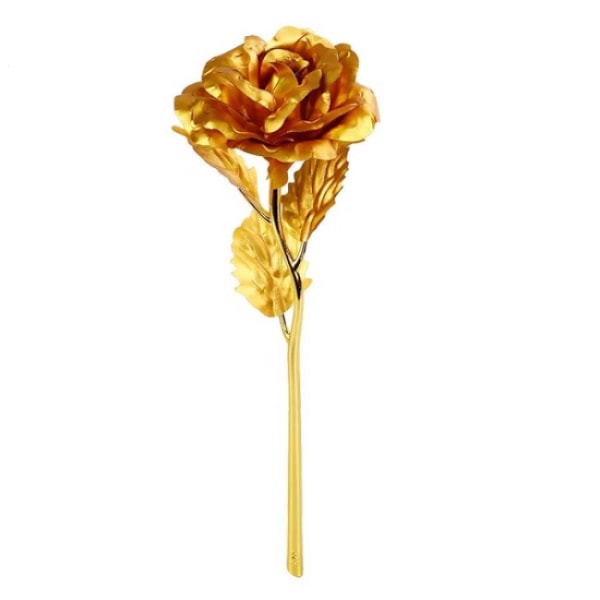 24 karat guld Rosguld ros i en 24k guld presentask