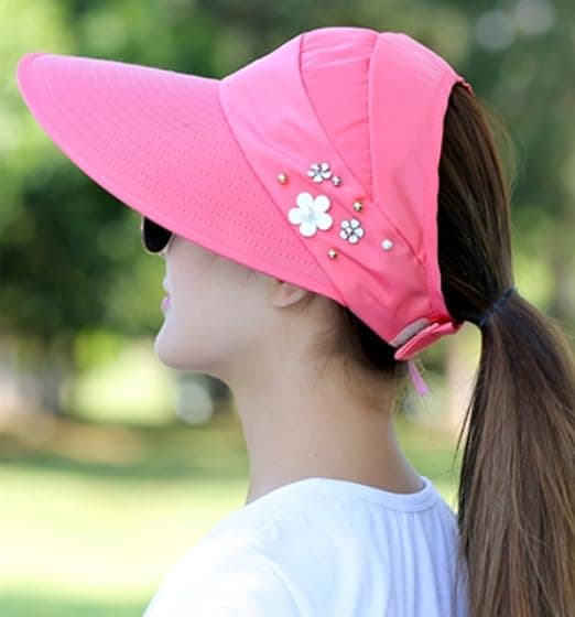 Kvindernes Sol Visor Caps Åndbar Foldbar Baseball Cap Sommer An
