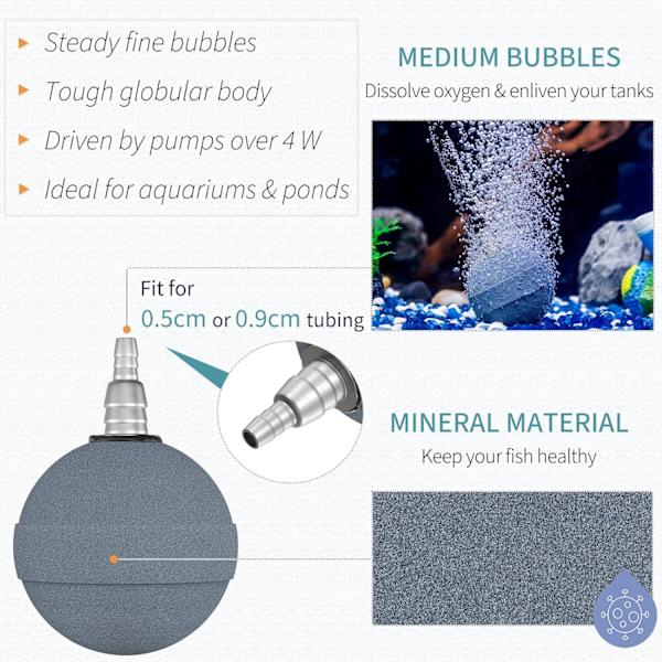 Akvarium 5cm luftstenkula bubbeldiffusor frisättningsverktyg för luft