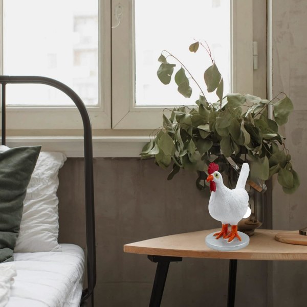Realistisk kycklingägglampa i harts, lysande påskägglampa, 3D LE