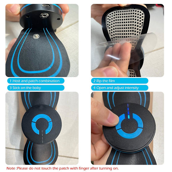 Elektromagnetisk våg benmassager Mini Cervical Massager 6 lägen
