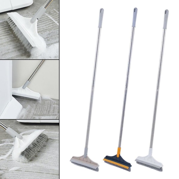 2 i 1 Kök Golv Skurborste 110cm För Badrum -gul Grön