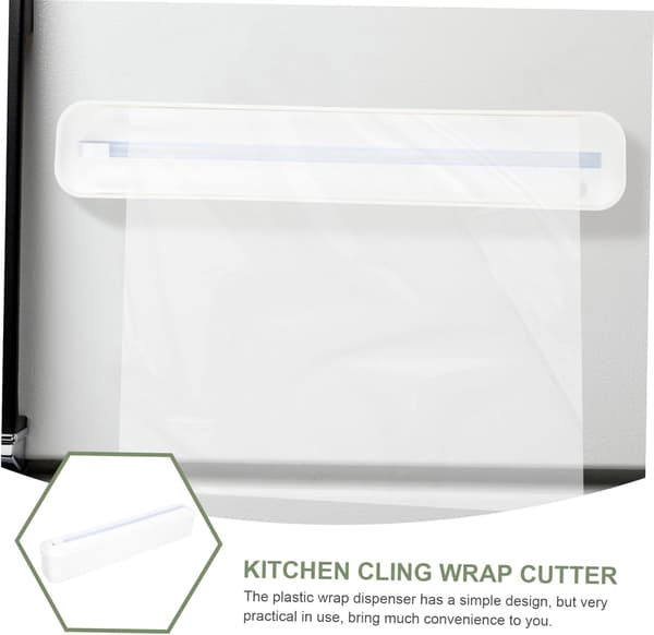 1 stk. Hvit plastfolie-kutter, folie-kutter, klamfolie-kutter, wrapp