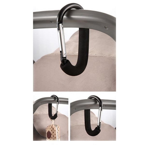 Barnvagnskrokar, 2-pack Handzy Kassehållare Handtag Bärhandtag Till
