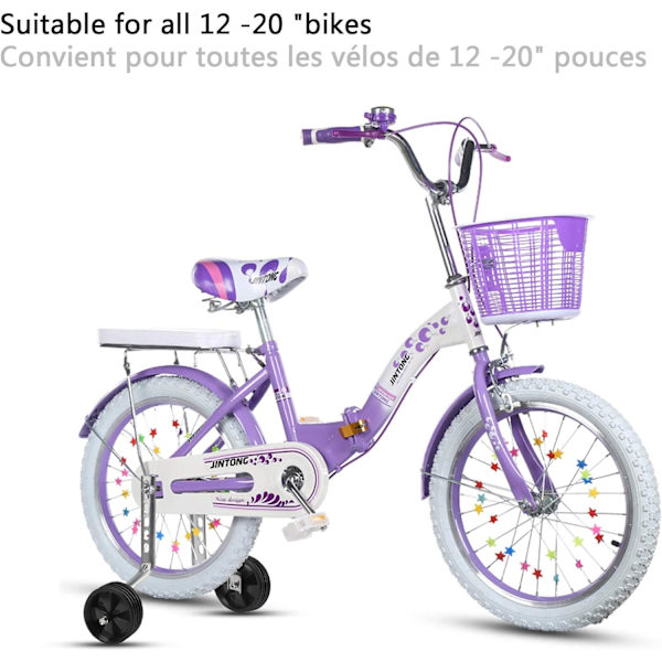 Stabilisatorer Små Hjul Til Børnecykel 12-20\", sort
