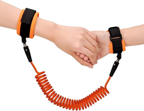 Anti-tabt håndledsrem 2,5m, 360° roterende sikkerheds elastisk wire
