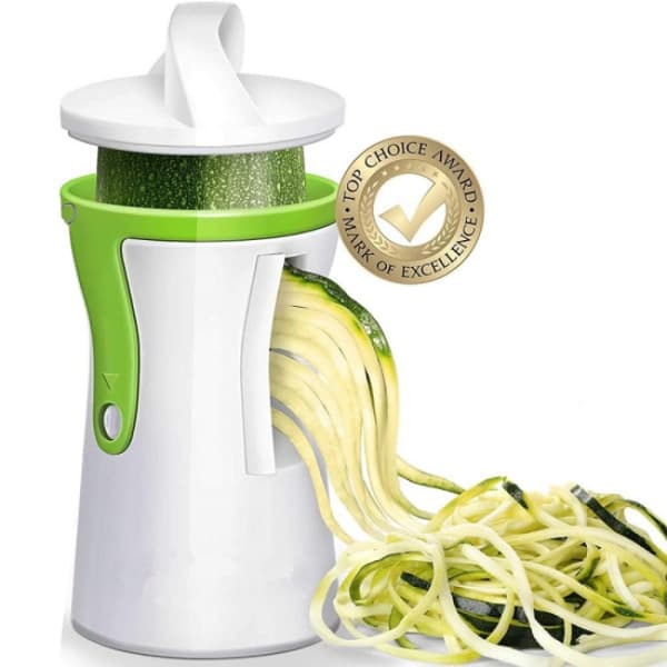 Kraftig spiralizer grønnsakskutter hvit+grønn 14*7cm