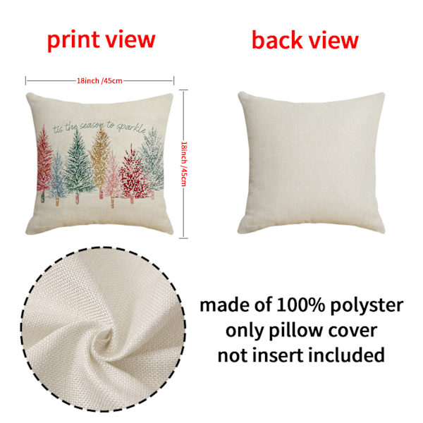 Tahrankestävä pellavapäällinen kirjainpainatuksella, moderni