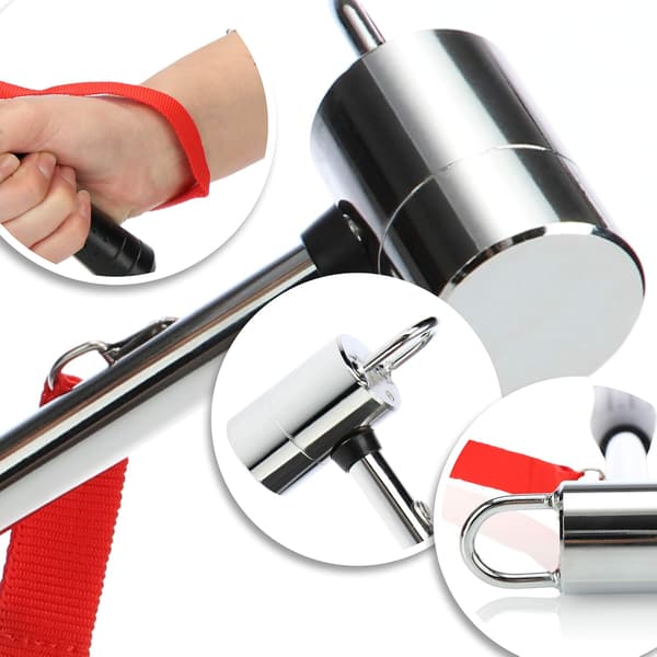 Camping hammer med krog - Telthammer med håndledsrem - Carbon