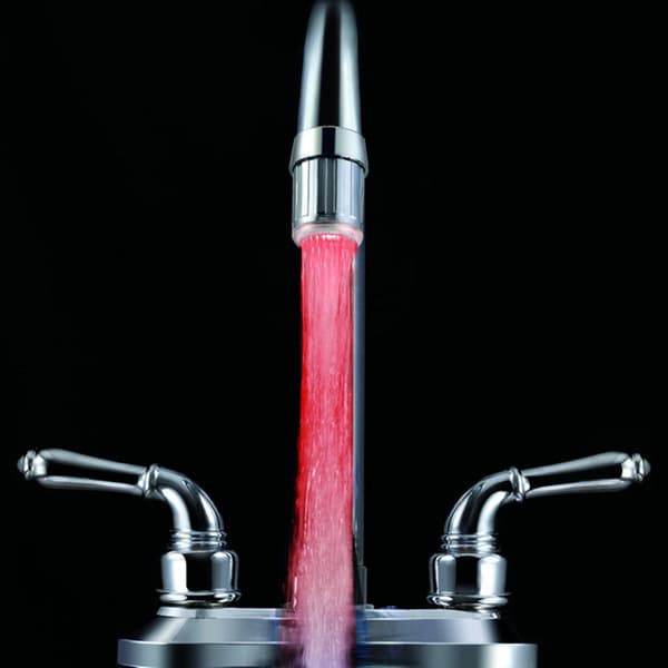 LED-ljusmunstycke Kran Vatten diskbänk Sond Temperatur Ae