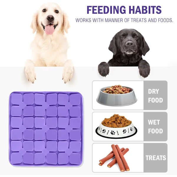 Dog Snuffle Mat, Silikonmatta de Leche Chien, Dog Licking Mat, Sl