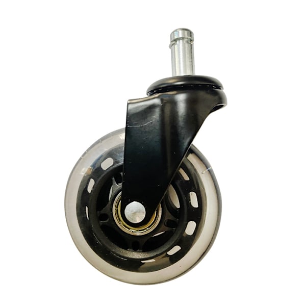 3-tums PU Universalhjul Circlip Caster Svart Stark Lastkapacitet
