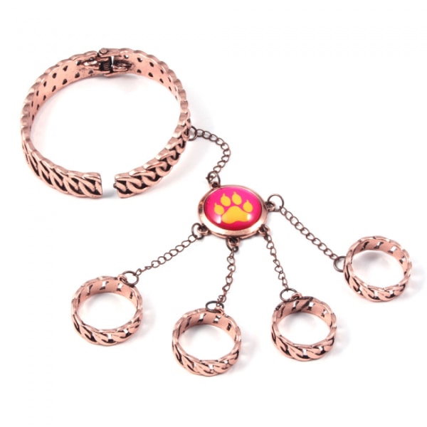 Animation Ladybug Reddy Girl Ring Armbånd Sæt Katteklo og Hund C