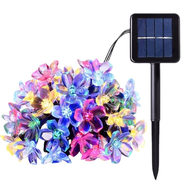 Solcellslingor för utomhusbruk, 7M 50 LED vattentäta fe-li