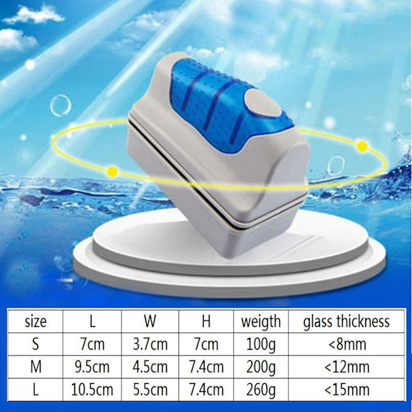 Magnetisk akvariefiskstank Glasskrapa Akvatisk algskrapa C