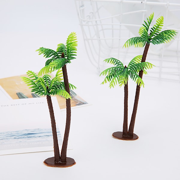 5 kpl Muoviset kookospalmun miniatyyriruukut Bonsai-käsityöt