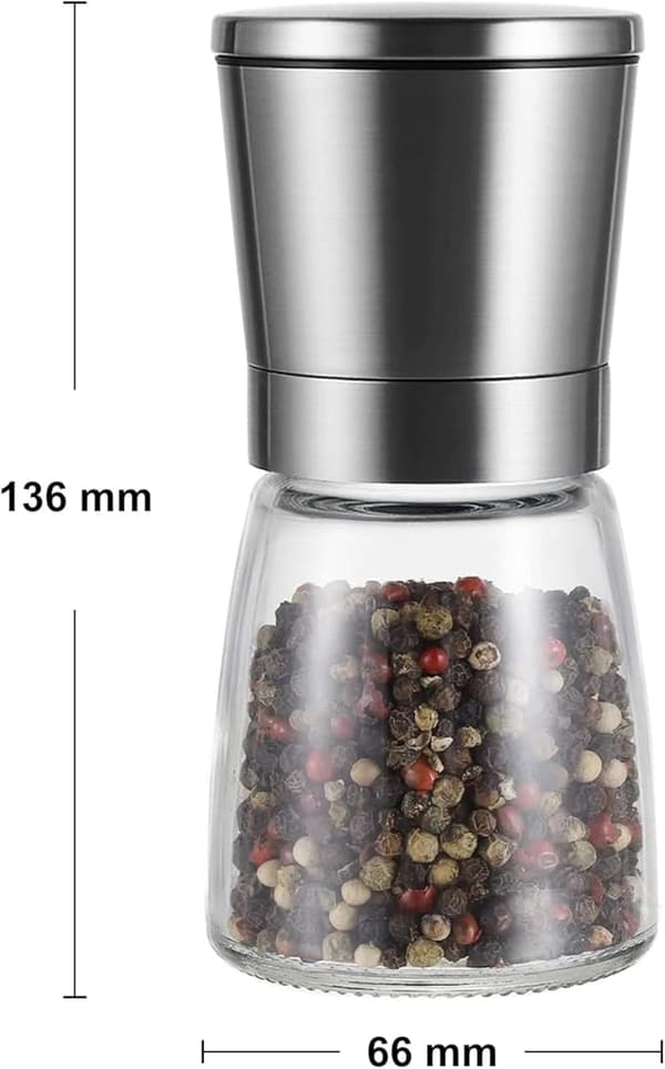 Vevouk Premium Keramisk Salt- och Pepparkvarn Set med Justerbar C