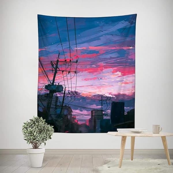 130x150cm, Anime-tyyliin kudottu seinävaate
