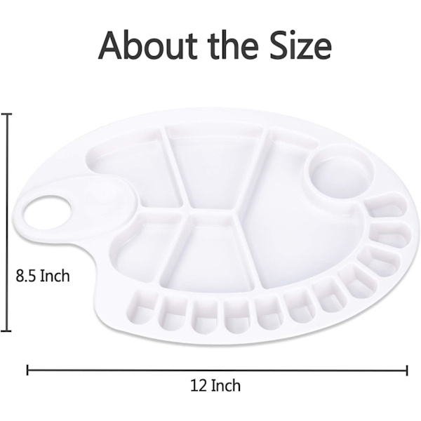 Malerpalet, 4 stk. Premium Plastmalingspaletbakker Holder