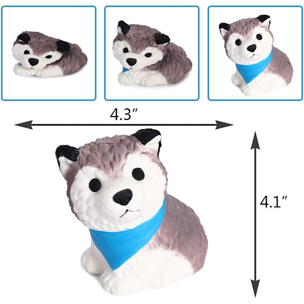Squishies Hund Doftande Kläm Leksaker Stress Relief Långsam Stigande Anim