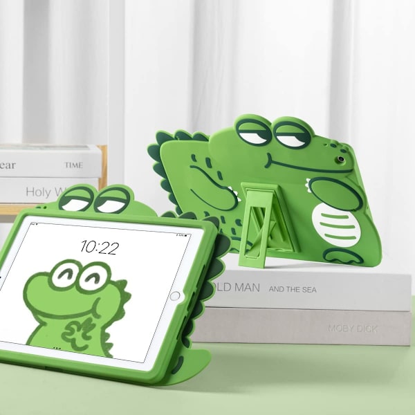 Piirretty silikoninen lapsille tarkoitettu suojakotelo iPad 10.2 tuuman 9/8/7
