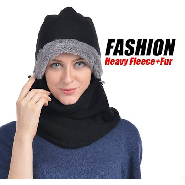 Fleece Balaclava, Vintermössor för Termiska Öronmuffar