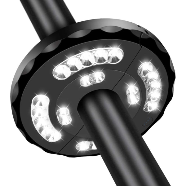 Ladattavat sateenvarjon valot, Linkax 28 LED-aurinkovarjovalo, ulko-
