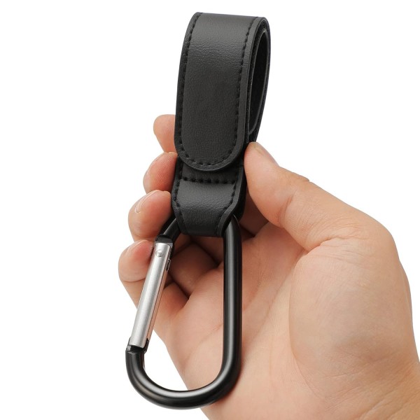 2-PACK Barnvagnskrokar - Svart